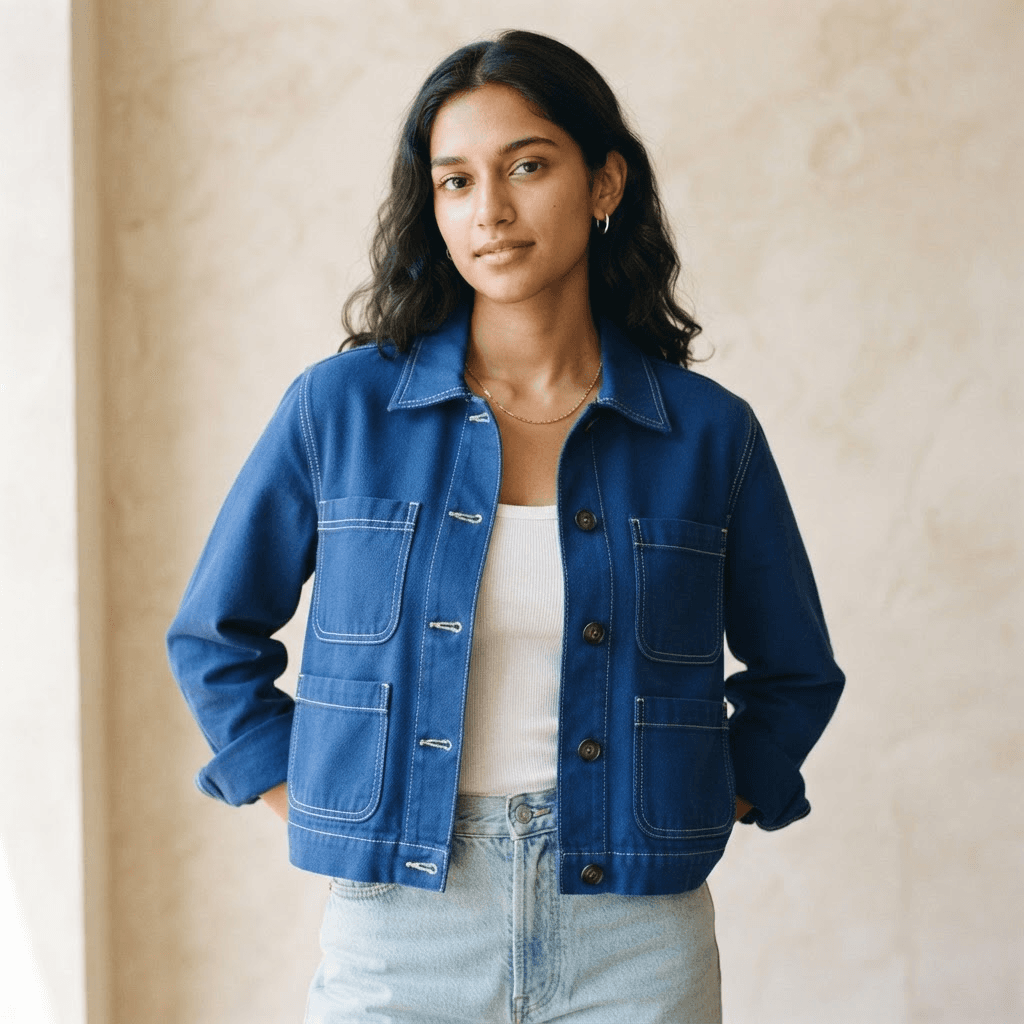 Cobalt Chore Jacket in Cobalt