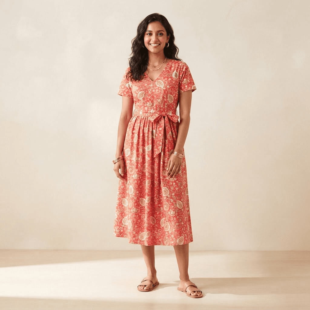 Marigold Midi Dress in Marigold
